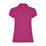 Polo en tricot piqué 100% coton pour femme 200 g/m² Roly couleur fuchsia