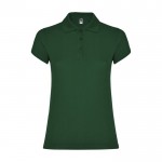 Polo en tricot piqué 100% coton pour femme 200 g/m² Roly couleur vert bouteille