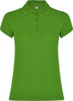 Polo en tricot piqué 100% coton pour femme 200 g/m² Roly couleur vert gazon