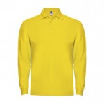 Polo pour homme en 100% coton en tricot piqué 220 g/m² Roly couleur jaune