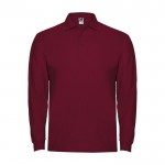 Polo pour homme en 100% coton en tricot piqué 220 g/m² Roly couleur bordeaux