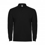 Polo pour homme en 100% coton en tricot piqué 220 g/m² Roly couleur noir