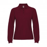 Polo en tricot piqué 100% coton pour femme 220 g/m² Roly couleur bordeaux