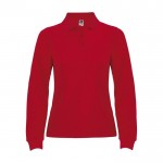 Polo en tricot piqué 100% coton pour femme 220 g/m² Roly couleur rouge