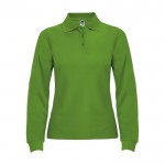 Polo en tricot piqué 100% coton pour femme 220 g/m² Roly couleur vert gazon