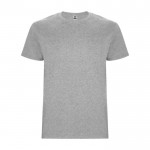 T-shirt 100% coton en tricot pour homme 190 g/m² Roly couleur gris clair chiné