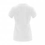 T-shirt 100% coton en tricot pour femme 170 g/m² Roly couleur blanc deuxième vue arrière