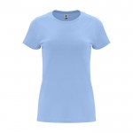 T-shirt 100% coton en tricot pour femme 170 g/m² Roly couleur bleu ciel