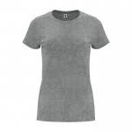 T-shirt 100% coton en tricot pour femme 170 g/m² Roly couleur gris clair chiné