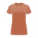 T-shirt 100% coton en tricot pour femme 170 g/m² Roly couleur marron orangé