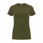 T-shirt 100% coton en tricot pour femme 170 g/m² Roly couleur vert militaire