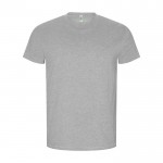 T-shirt 100% coton biologique pour homme 160 g/m² Roly couleur gris clair chiné