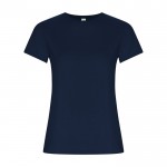 T-shirt 100% coton biologique pour femme 160 g/m² Roly couleur bleu marine