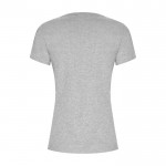 T-shirt 100% coton biologique pour femme 160 g/m² Roly couleur gris clair chiné deuxième vue arrière