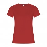 T-shirt 100% coton biologique pour femme 160 g/m² Roly couleur rouge