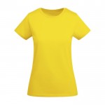 T-shirt en coton biologique en tricot pour femme 175 g/m² Roly couleur jaune