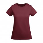 T-shirt en coton biologique en tricot pour femme 175 g/m² Roly couleur bordeaux