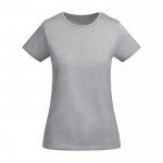 T-shirt en coton biologique en tricot pour femme 175 g/m² Roly couleur gris clair chiné