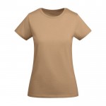 T-shirt en coton biologique en tricot pour femme 175 g/m² Roly couleur marron orangé