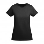 T-shirt en coton biologique en tricot pour femme 175 g/m² Roly couleur noir