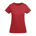 T-shirt en coton biologique en tricot pour femme 175 g/m² Roly couleur rouge