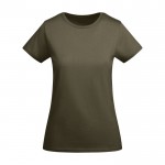 T-shirt en coton biologique en tricot pour femme 175 g/m² Roly couleur vert militaire