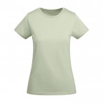 T-shirt en coton biologique en tricot pour femme 175 g/m² Roly couleur vert doux