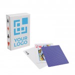 Jeu de cartes de poker avec logo avec zone d'impression