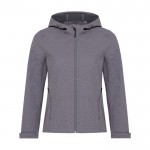 Veste softshell pour femme, casual fit, 300 g/m², Iqoniq couleur gris chiné