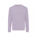 Sweat col rond en coton écologique 340 g/m2 Iqoniq Zion couleur lilas