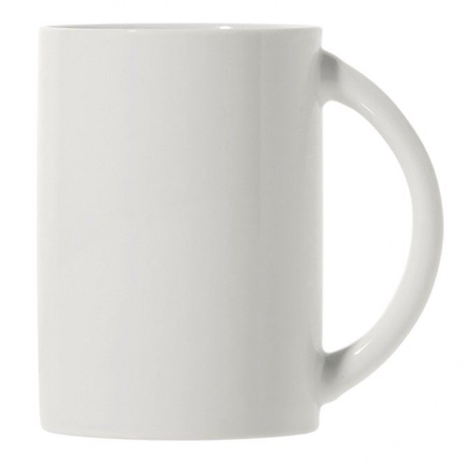 Tasse en céramique pour sublimation avec poignée en demi-cercle 300ml