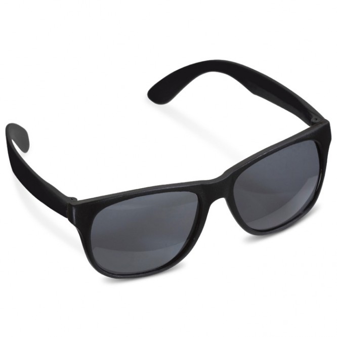 Lunettes de soleil néon avec montures noires protection UV400