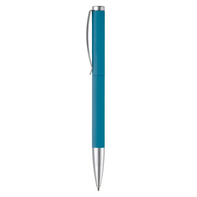 Stylo rotatif en aluminium avec clip et pointe métallique