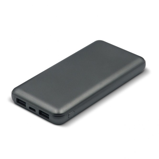 Batterie externe métallique avec ports USB-A et type C 8000mAh