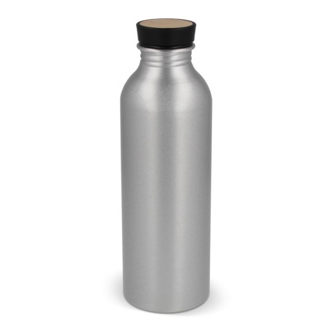 Gourde en aluminium recyclé avec couvercle en bambou 550ml