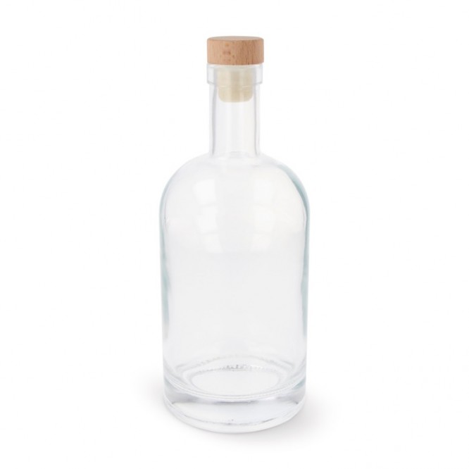 Gourde durable en verre avec couvercle FSC 500ml