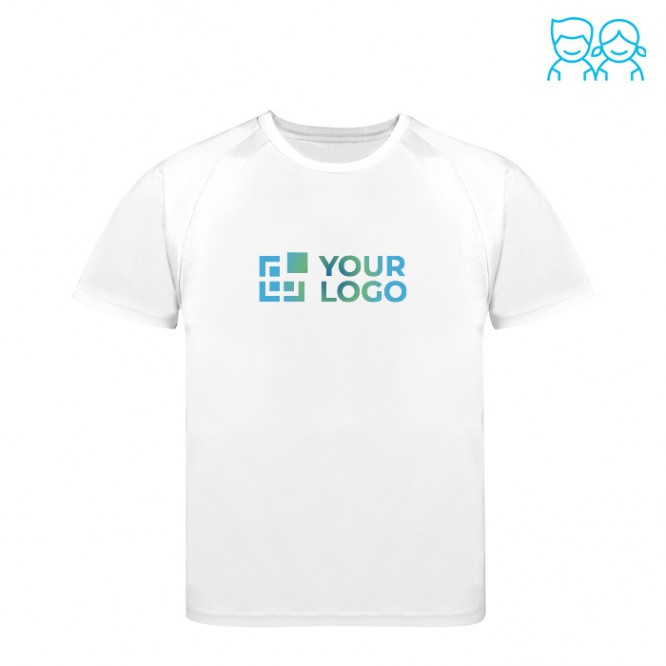 T-shirt technique enfant 100% polyester respirant 135 g/m²