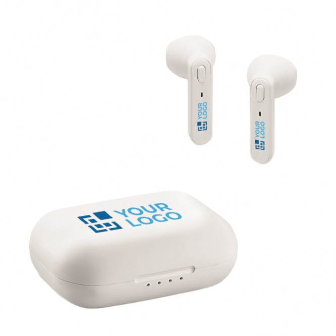 écouteur bluetooth sans fil, Objets publicitaires, écouteurs  personnalisables avec base de recharge sans fil