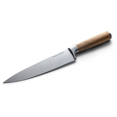 Couteau tranchant avec lame de 20 cm et manche en bois d'acacia