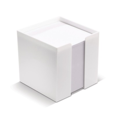 Cube de 800 feuilles pour notes dans une boîte en plastique 10x10x10cm