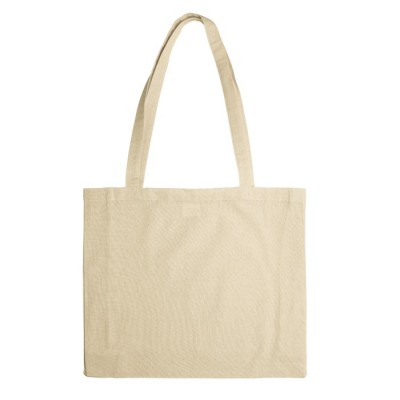 Grand sac en coton avec certification OEKO-TEX avec soufflet 140 g/m2