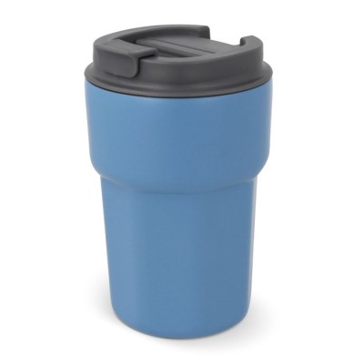 Gobelet à emporter en inox avec couvercle en silicone 350ml