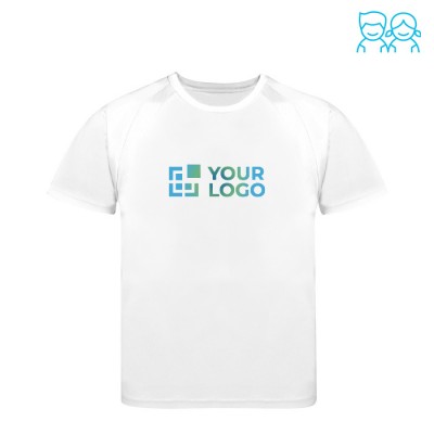 T-shirt technique enfant 100% polyester respirant 135 g/m²