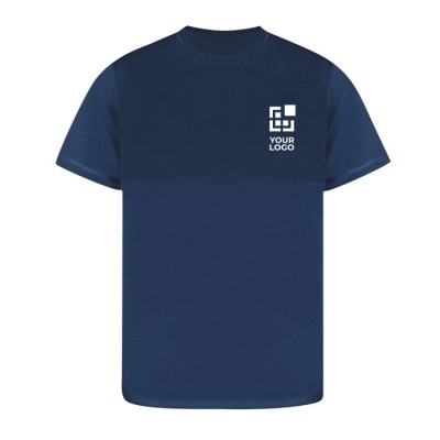 T-shirt technique 100% polyester avec double ton 140 g/m²