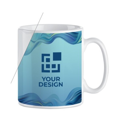Joli mug sublimation en couleurs avec zone d'impression