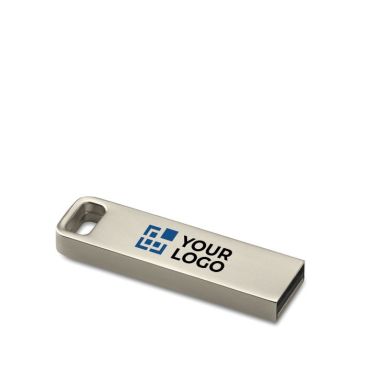 Clé USB à personnaliser en métal avec zone d'impression