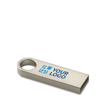 Elégante clé USB gravée pour entreprise avec zone d'impression