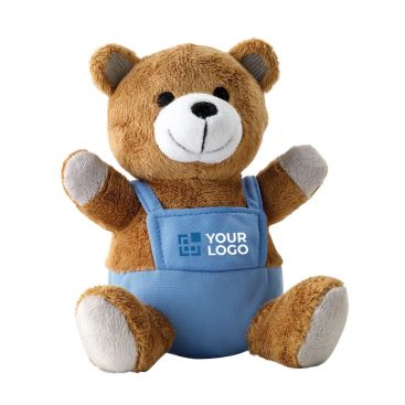 Peluche personnalisable avec le logo d'entreprise couleur  bleu