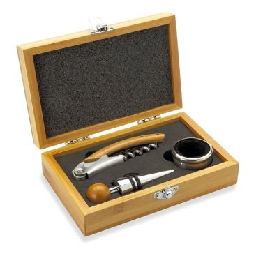 Élégant set de vin avec 3 accessoires dans un coffret Riesling