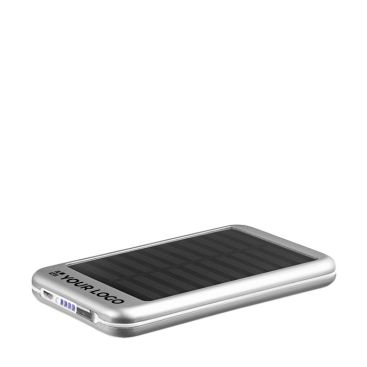 Batterie externe promotionnel solaire 4000 mAh couleur  noir